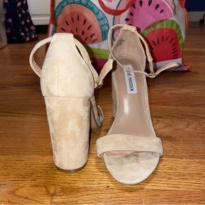 Tan Suede Steve Madden Heels